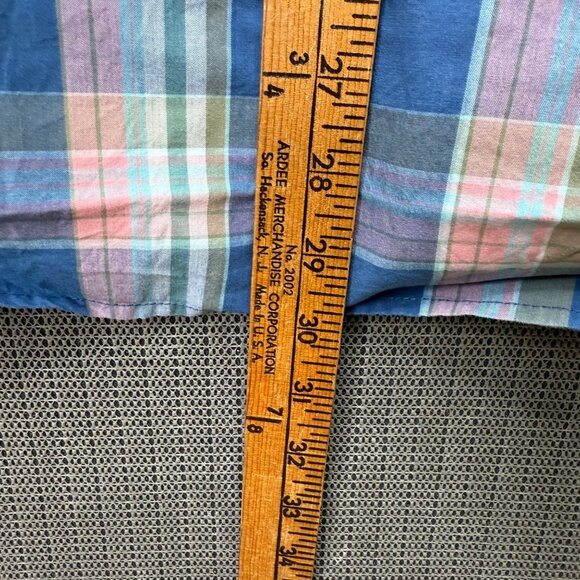 American Eagle Mens Size L Multicolor Plaid Button-Down Shirt Long Sleeve - Picture 6 of 8